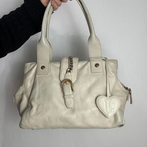 Juicy Couture Vintage Y2K White Leather Shoulder Bag